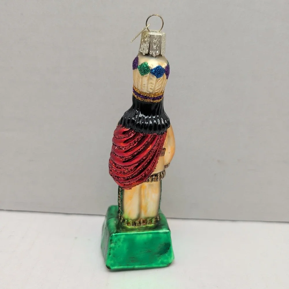 Old World Christmas Cigar Store Indian Glass Ornament